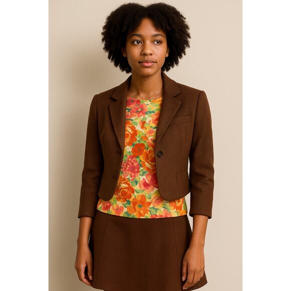 Chaps Floral Sweater Women’s Small Multicolor 3/4 Sleeve Cotton Blend - Picture 1 of 6